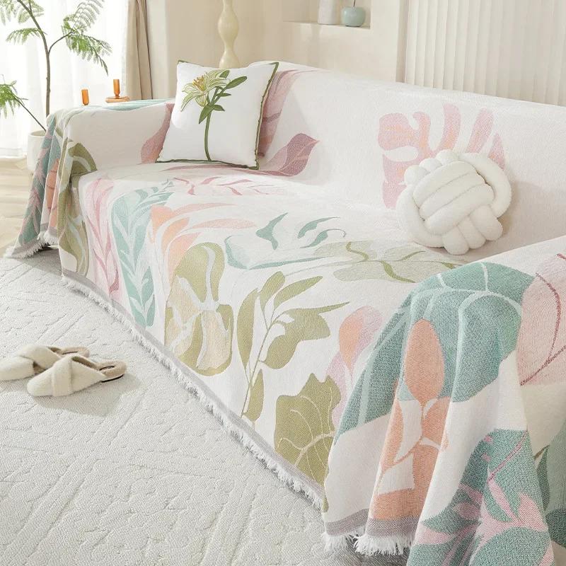 Modern And Simple New Model Chenille Sofa Blanket Four Season Universal Soft Comfortable Anti Slip Dustproof Sofa Cover Cloth