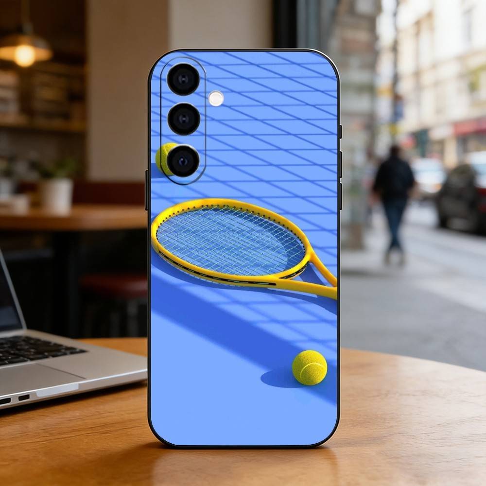 Tennis culture Phone Case For Samsung Galaxy A73,A72,A71,A70,A53,A52,A51,Others Soft Black Cover