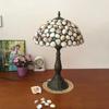 Shell Tiffany Table Light Bed Lamp Room Decor Stained Glass Luminaria for Home Bedroom Bedside Night Stand Desk Lighting Fixture