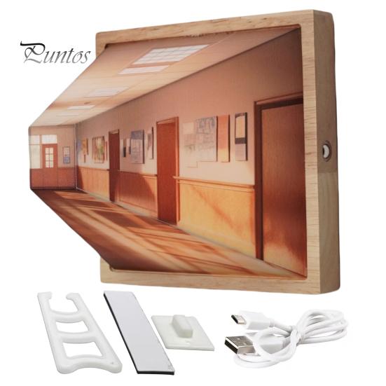 

Ночной светильник Naked Eye 3D Vision с мягким свечением, регулируемой яркостью, простой в установке, креативный настенный декоративный светильник для создания атмосферы D Charging