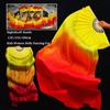 120/150/180cm Kid Women Belly Dancing Fan Right&Left Hands Practice Long Imitation Silk Fans