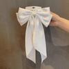 Bow hairpin ribbon hair accessories Korean temperament hair girl top clip headdress.