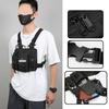 Men's and Women's Running Vest Tactical Chest Bag, Suitable for Outdoor Functional Sports (black), Suitable for Various Differen