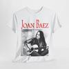 Joan Baez Musikstar Baumwolle Weiß Vollgröße Unisex T-Shirt
