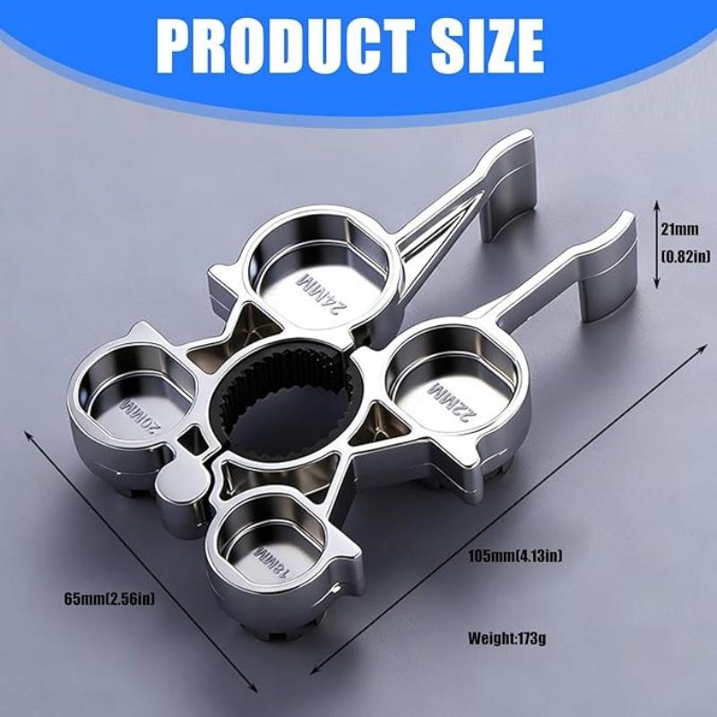12 in 1 Faucet Aerator Wrench Tool, Multifunctional Metal Aerator Key Wrench With Ergonomic Handle for Various Plumbing Fixtures