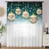 1pc Beautiful Blue Peacock Cartoon Sheer Curtain Suitable for Living Room, Bedroom, Dining Room, Hallway, Office, Gym, Kitchen