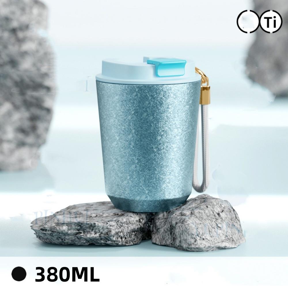 Coffee Travel Mug Titanium Liner Thermal Insulated Coffee Mug with Lid, Leakproof Coffee Thermos Tumbler for Hot&Cold Drinks