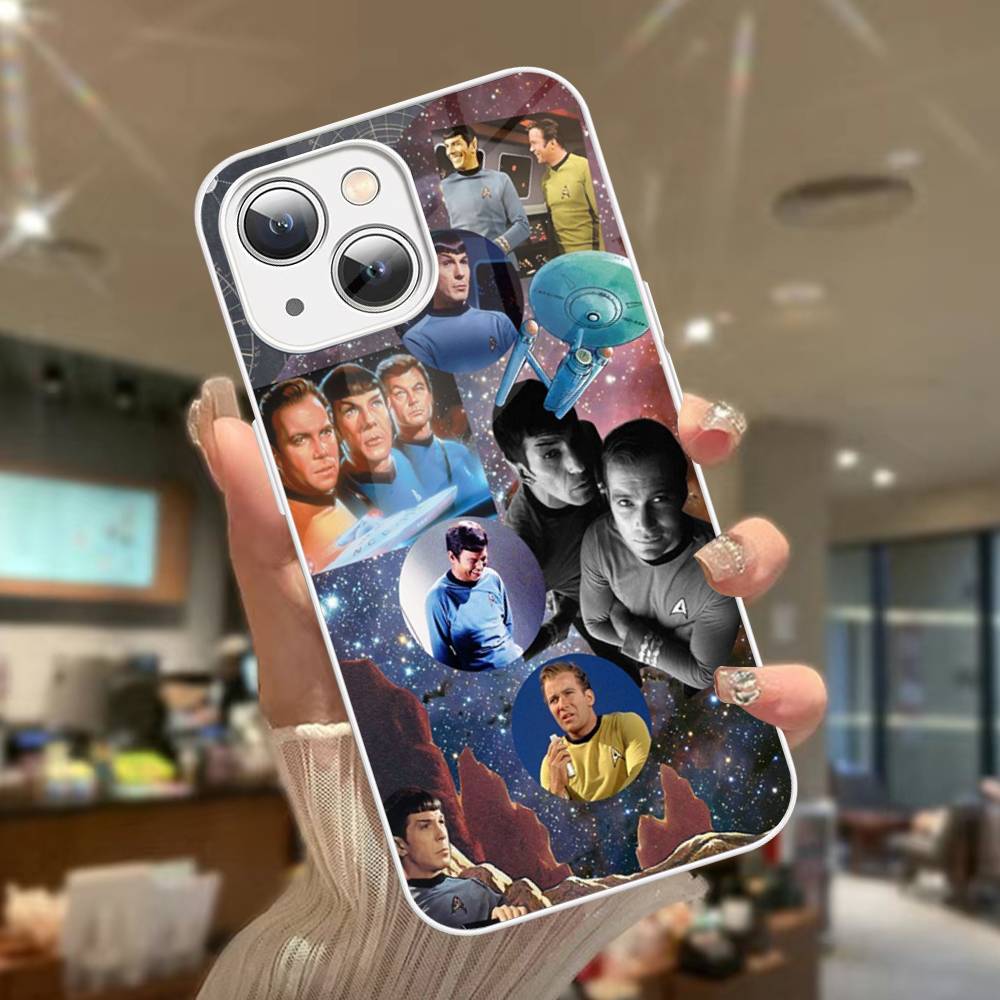 Classic Movie S-Star T-Trek Tempered Glass For Iphone 14 13 12 11 Pro Mini XS MAX 14Plus X XS XR Cover