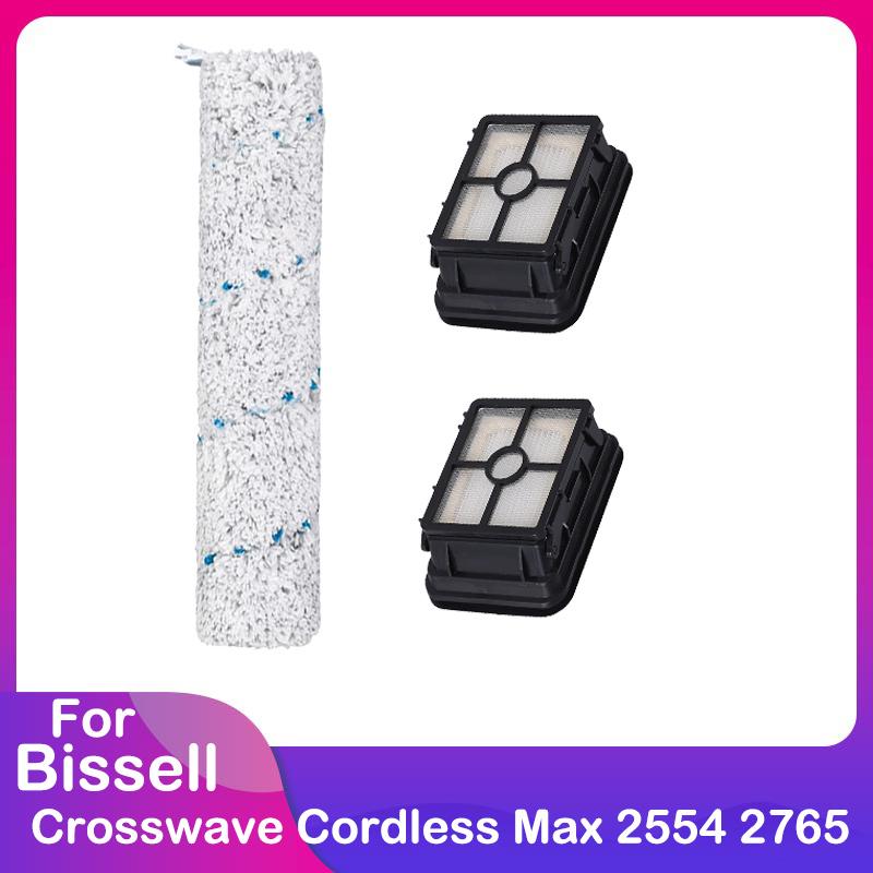 Compatible for Bissell Crosswave Cordless Max 2554 2554A 2590 2596 2596B 2596M 2765 2765F 2765Z 2765E 2765N Main Brush Filter