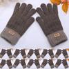 LCsanyp Alpaca Wool Winter Touchscreen Gloves