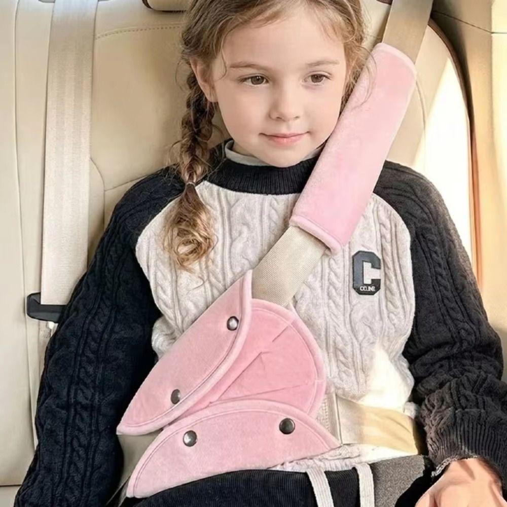 Adjustable Seat Belt Shoulder Protector Anti-Pinch Car Seat Belt Cover Seat Belt Adjuster Kids
