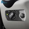 Real Soft Carbon Fiber Trim Sticker For Mercedes Benz SLK R171 2004 2005 2006 2007 2008 2009 2010 Car Headlight Switch Frame