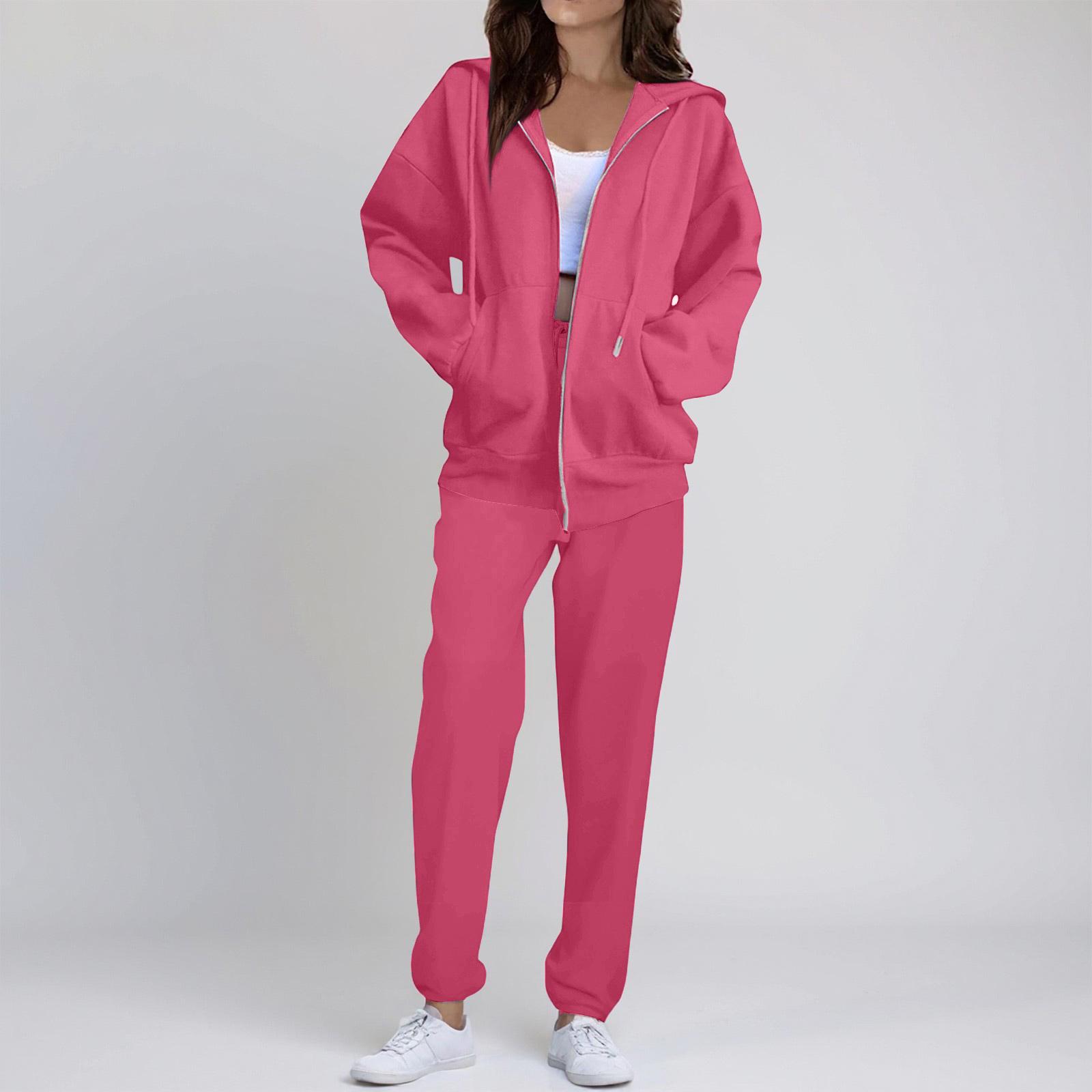 Fashionable Women s /Winter Casual Comfortable Sweatshirt Jacket Set M