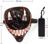 LED Mask, Halloween Mask, Cosplay, Scary Mask, Light-Up Mask, Halloween Accessory, Cosplay Mask, Horror Mask, Funny Costume, LED Mask, Event, Party,