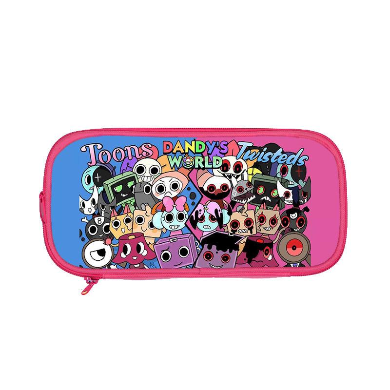 Astuccio Dandys World in Nylon con Ampio Spazio per Studenti e Bambini