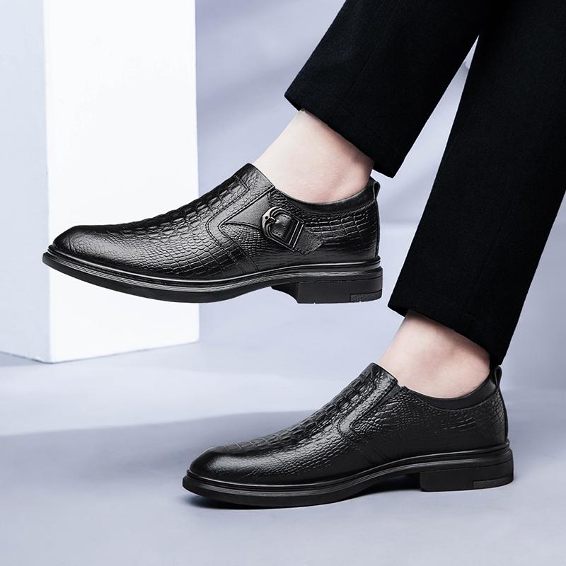Módní Formální kožené boty pro muže Šaty Business Boty Pánské Geometrické Oxfords Party Svatba Běžné Pánské boty