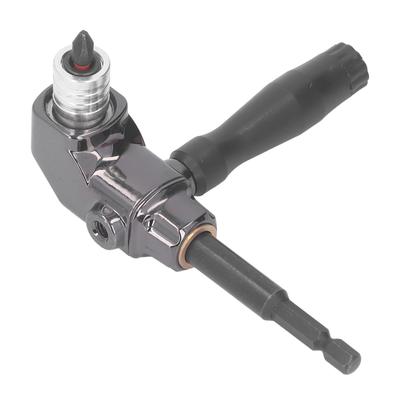 Right Angle Screwdriver Adaptor Aluminum Alloy 90 Degree Driver Attachment with ABS Handle for