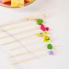 Colorful Bamboo Fruit Forks & Cocktail Skewers - Decorative & Disposable for Baking & Events