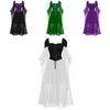 Stunning Vintage Inspired Witch Maxi Dress With Flared Sleeves Available In Ten Colors