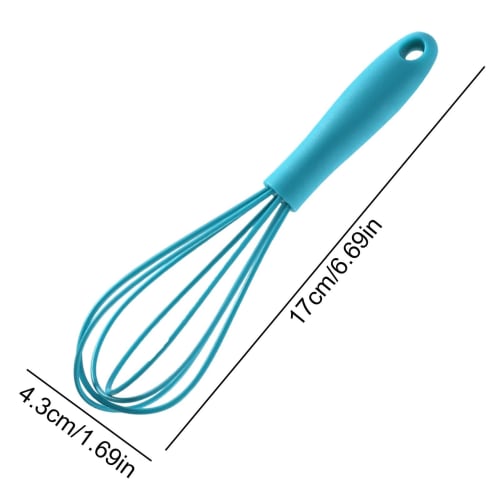 Egg Whisk, Handheld Egg Beater, Kitchen Mini Silicone Handmade Egg Beater, Household Handheld Multifunctional Baking Tool, Flour Mixer, Handheld Ballo