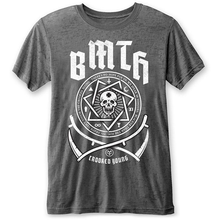 Men s Bring Me The Horizon Crooked Young Vintage T-shirt Large Charcoal M
