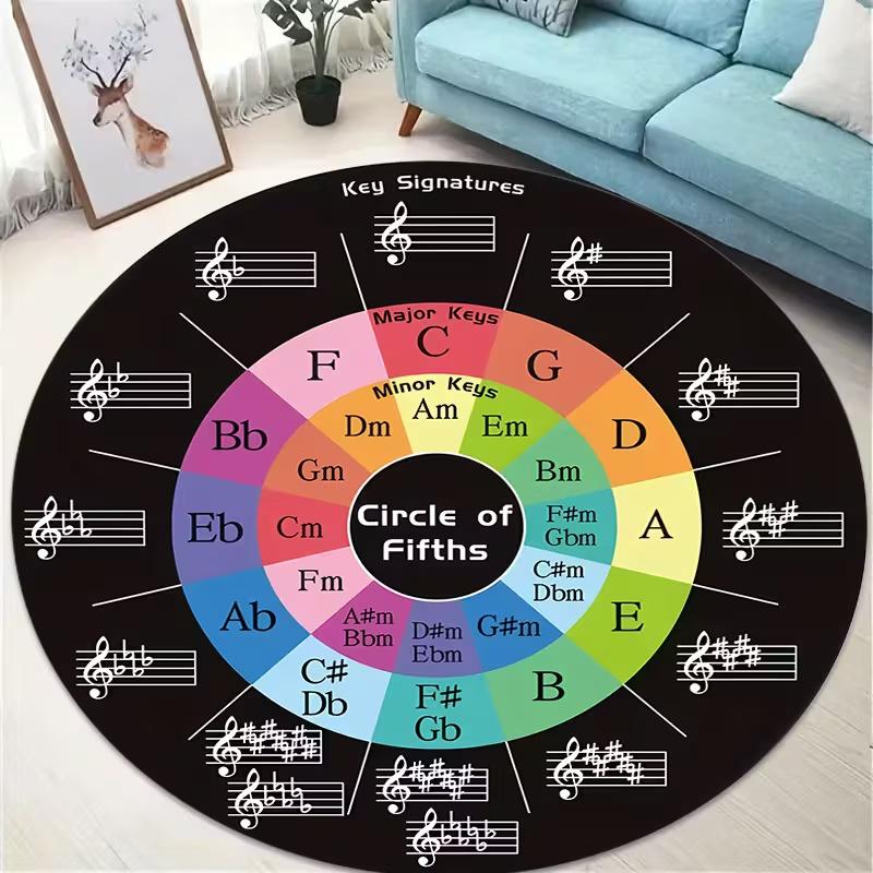 

Вінтажна Годинникова Кольорова Блокова Зношена Стиль Круглий Друкований Килим Спальня Приліжковий Ігровий Простір Дитячий Килимок для Повзання Подарунок 40x40cm