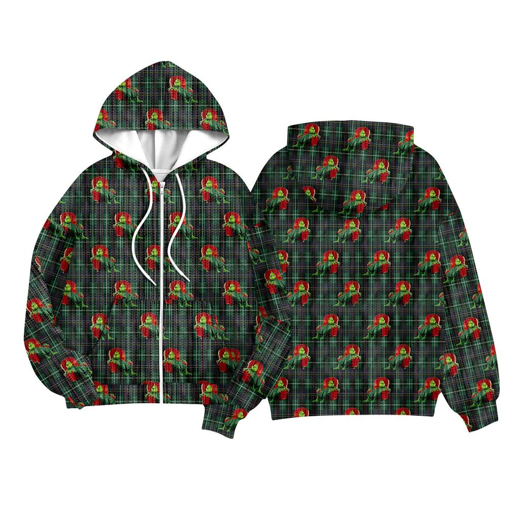 Dětské Dívčí A Chlapecké Módní Bunda Ležérní S Potiskem Dlouhý Rukáv S Kapucí Kardigan Mikiny