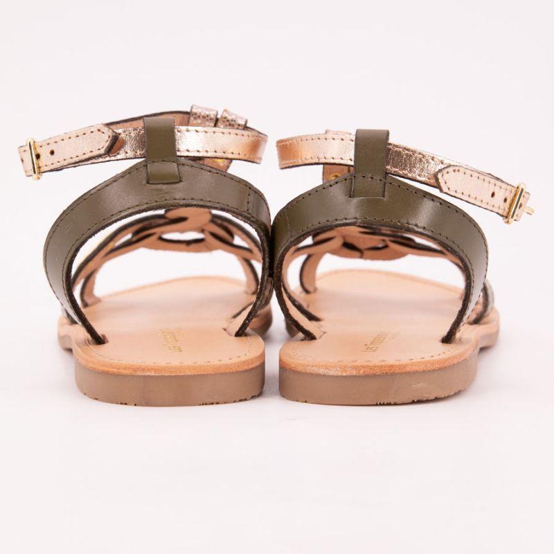 Sandales Hamsuni kaki gold Femme LES TROPEZIENNES PAR M.BELARBI