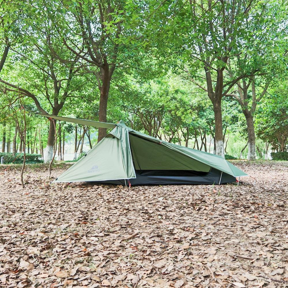 Double Layers Backpacking Tents 2 Persons Lightweight Camping Tent with Aluminium Pole