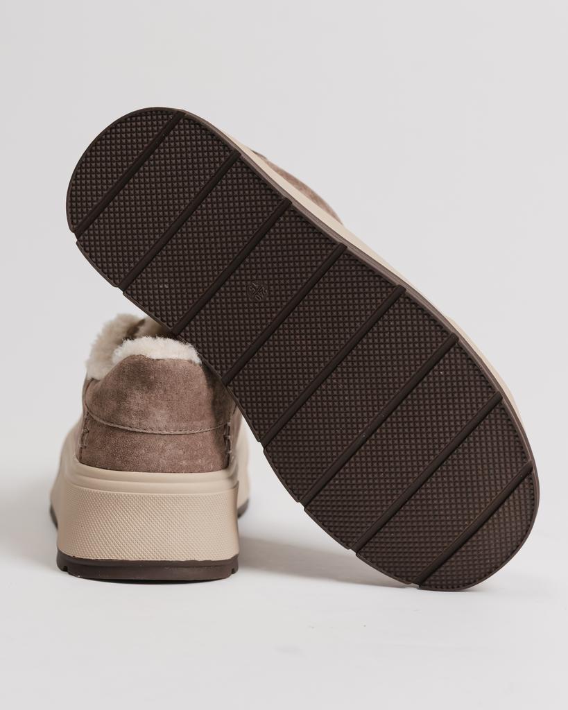 Sneakers with Fur Allsy 2519 36 Mink Suede Wool