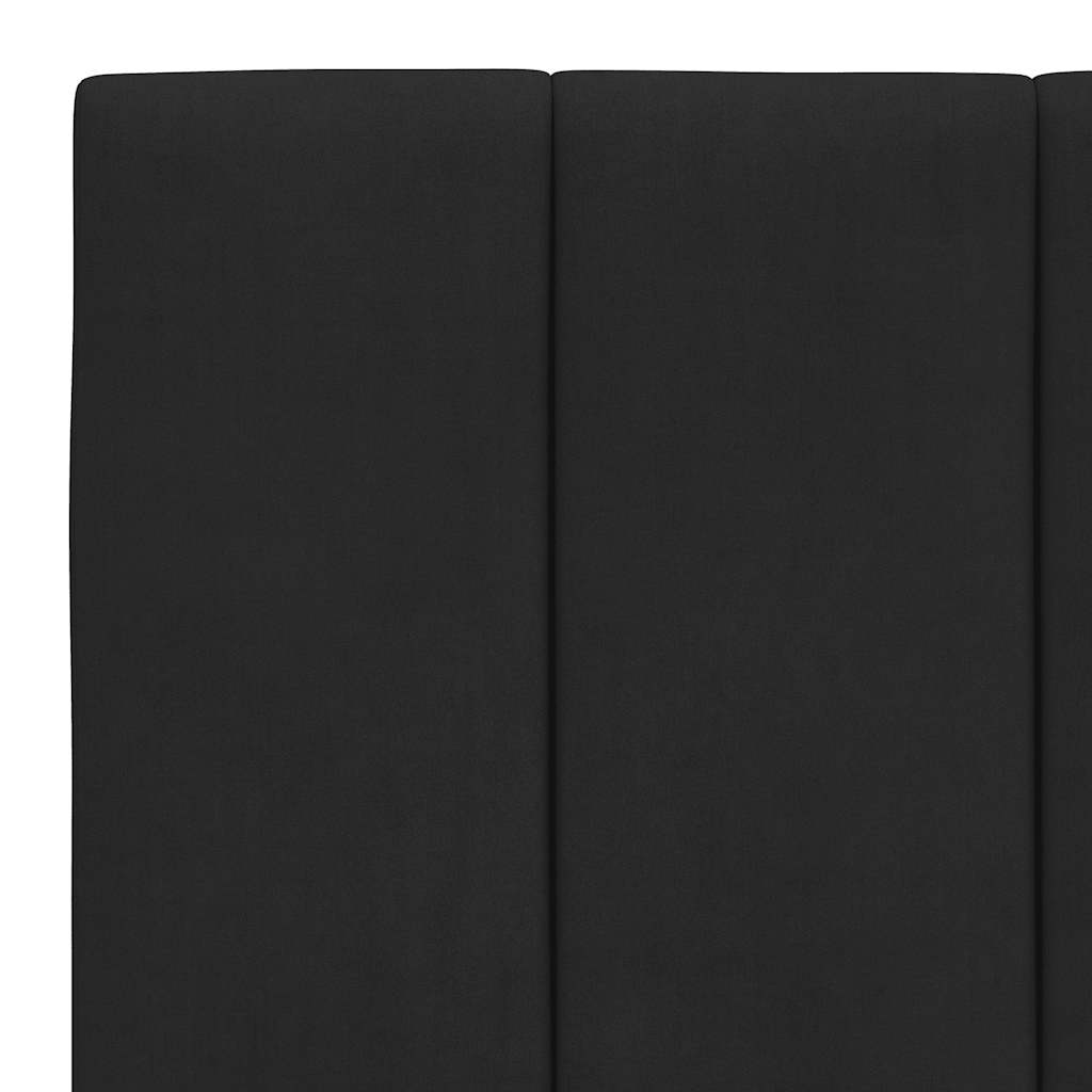 Bed Frame without Mattress Hanko Black 100x200 cm Velvet