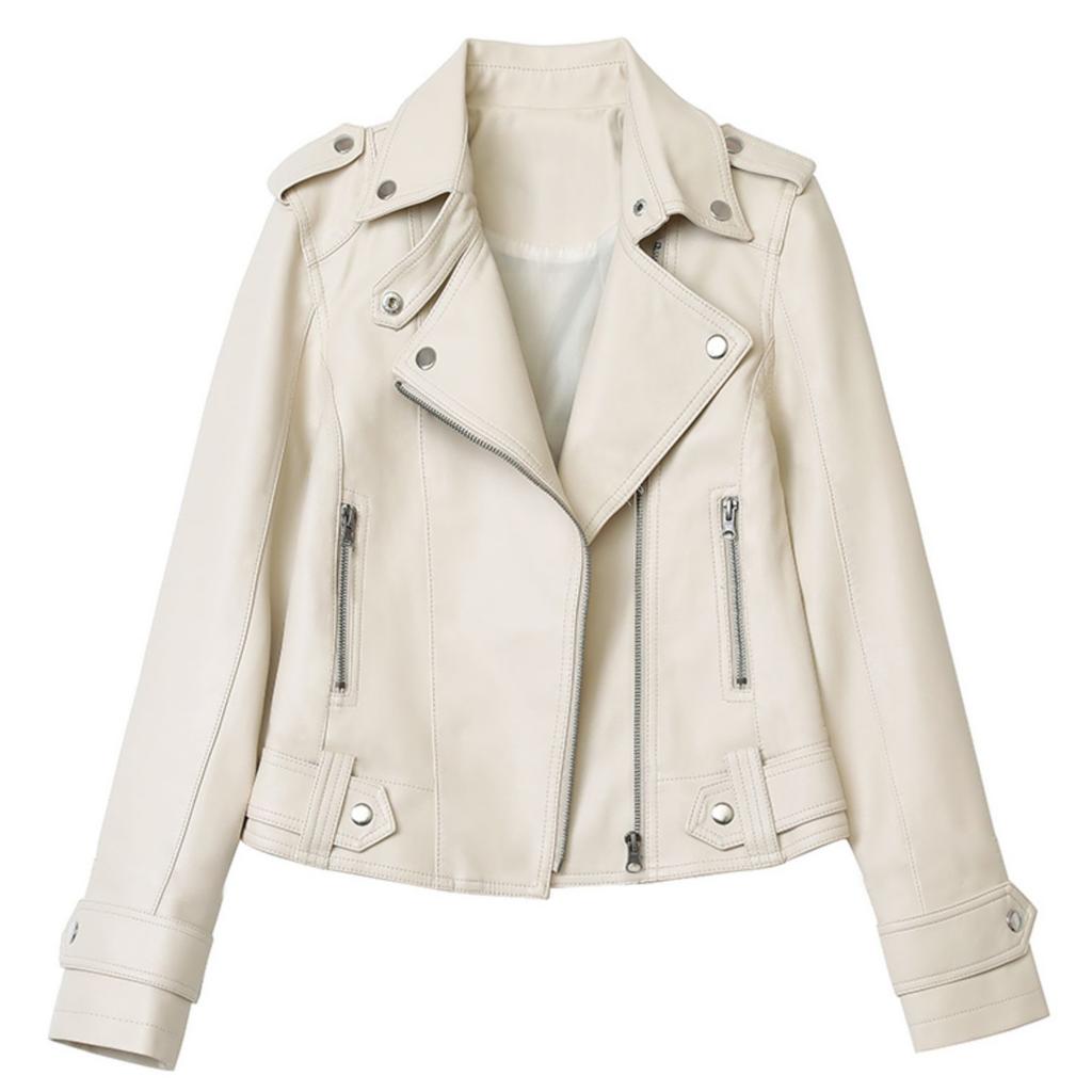 New Autumn and Winter Women's Leather Short Jacket Korean Style Slim Large Size For Women PU Washable Motorcycle Women's Leather Jacket