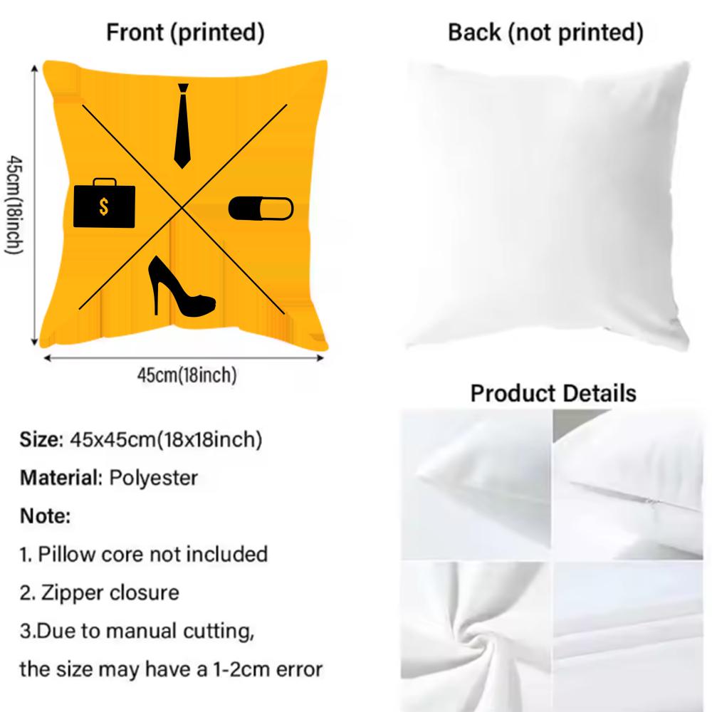 The Wolf Of Wall Street Cushion Cover Pattern Printed Pillowcase for Living Room Sofa Cushion Cover & Bedroom Decor