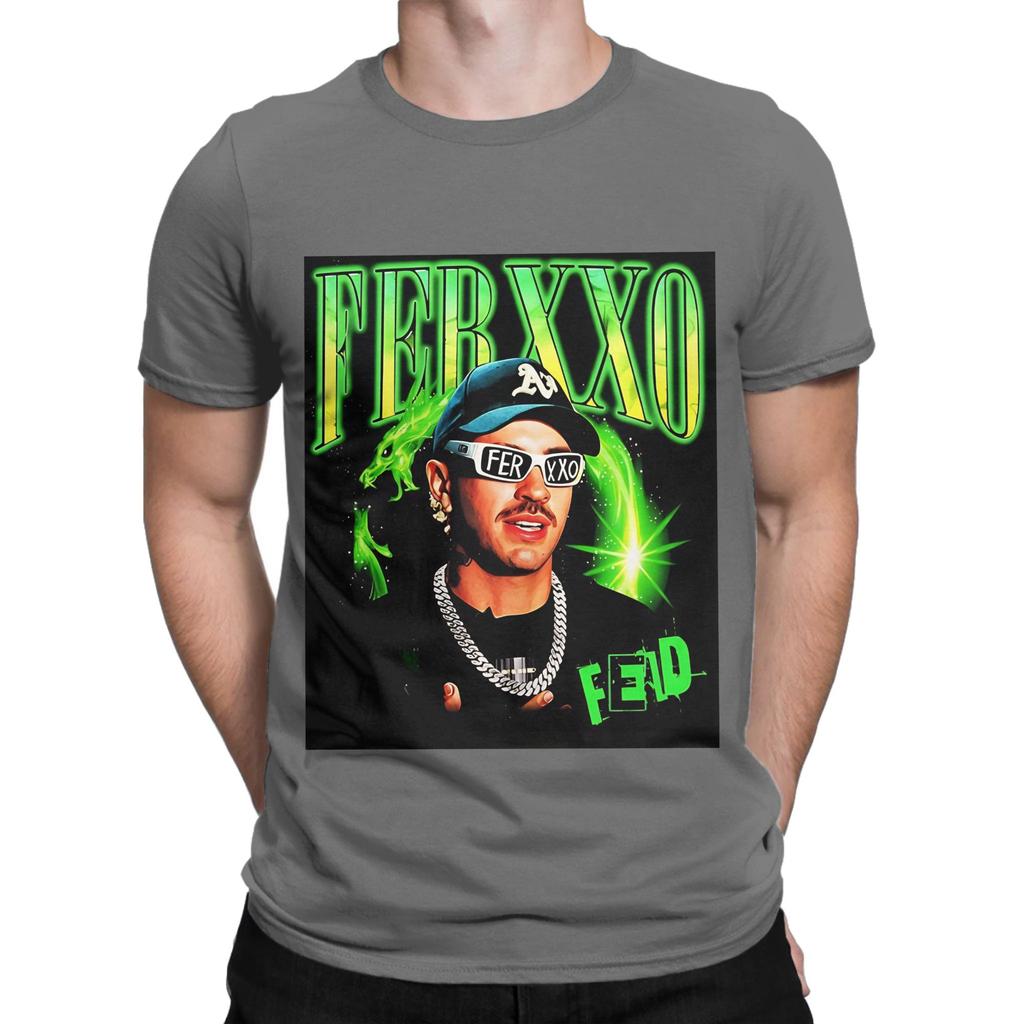 Feid Ferxxo Neon Style Latin Music Art Portrait Funny 100 Cotton TShirt Feid Tops Tees For Unisex