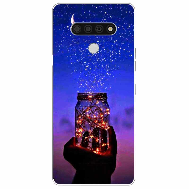 Soft Print Cover For LG K51 K61 V50 V60 Thinq Case Cute Cat Silicone Coque for LG K61 V50 Thinq Cases K 61 Shockproof Shell Bag