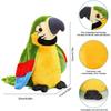 Talking Parrot Repeats What You Say Electric Plush Animal Toy Parrot Talking Bird Birthday Gift for Kid