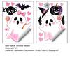 Room Halloween Decorations 2 Sheets Cartoon Ghost Window Cling, Spooky Decorative Decals Glass Sticker, Waterproof Static Decal for Holiday