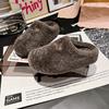 Xiaoxiangfeng Bag Head Half Slippers Women's Outer Wear 2025 Autumn and Winter New Thick-bottomed Comfortable Lazy Fluffy Cotton Slippers Tide