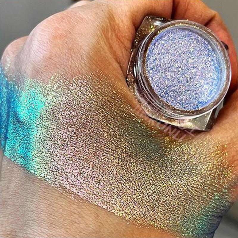 

Оптическая пудра-хамелеон для нейл-арта - Супер мерцающая перламутровая пудра с изменяющимся цветом для использования с пластиком