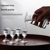 Ting Le Chinese Glass Baijiu Set with Decanter and Shot Glasses