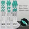 Eccentric Twist Drill Bit 5/6 Pcs High-Strength Drill Bits Sets 6mm/8mm/10mm/12mm Metal Twist Drill Bits for Glass/Tile/Wood