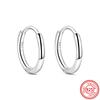 Orecchini a cerchio a cuore in argento sterling 925 100% scintillante lussuoso semplice moda momento perla donna gioielleria raffinata regalo per festival