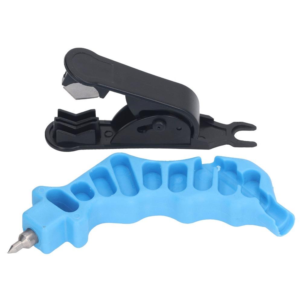 2 Pcs 2 In 1 Drip Tube Hole Punch Blue Fitting Insertion Tool  Garden Dripline Watering
