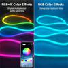 24V RGB Neon Strip Light 3/5/10M Led Waterproof Neon Rope Lights Bluetooth Remote Control Music Sync For Indoor Outdoor Gaming
