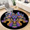 1pc Dragon Mandala Office Round Area Rug, Under Office Chairs Bedroom Living Room Home Decor, Room Deco, Available in Various Sizes