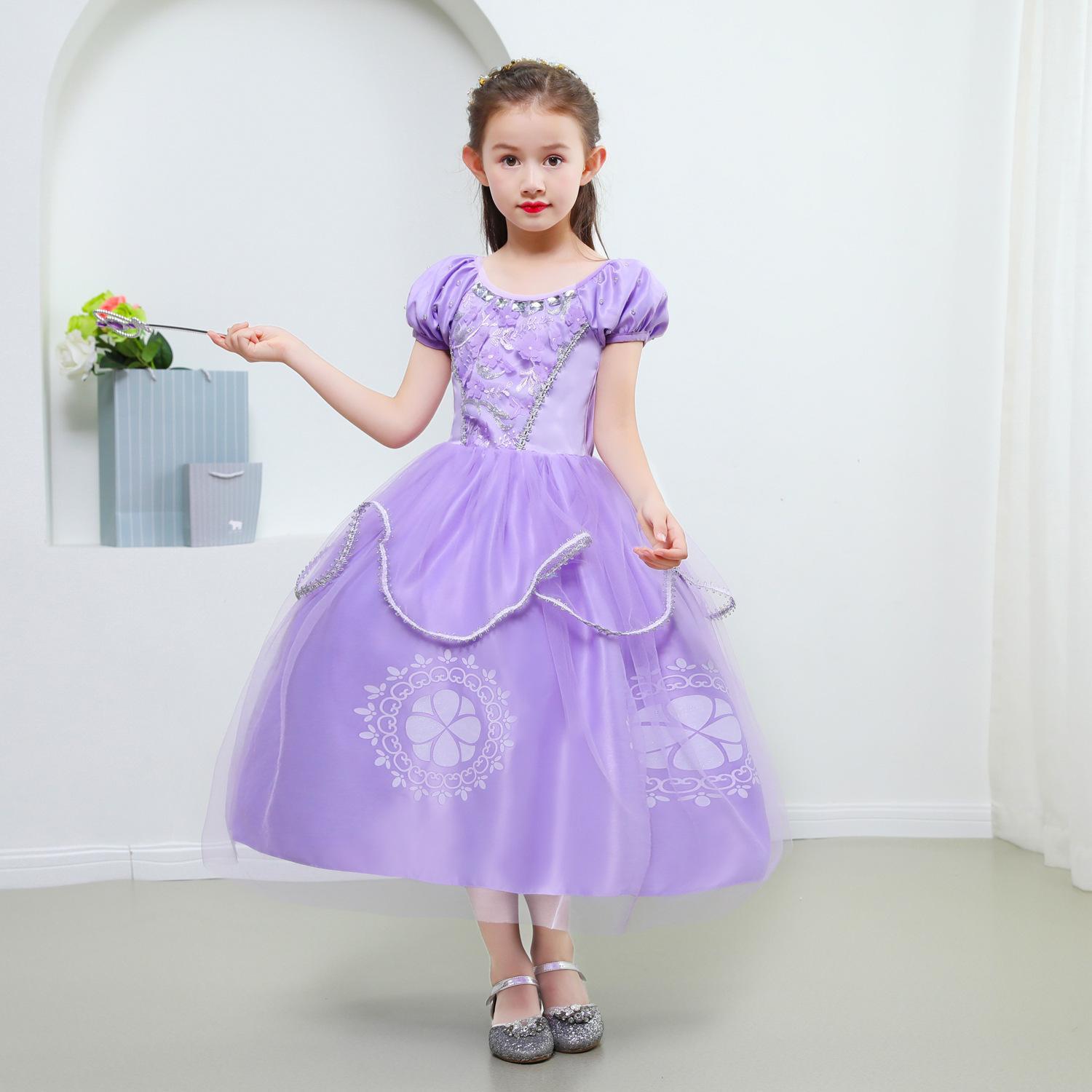 Helovīna kostīms Bērnu Sofijas princeses kleita
