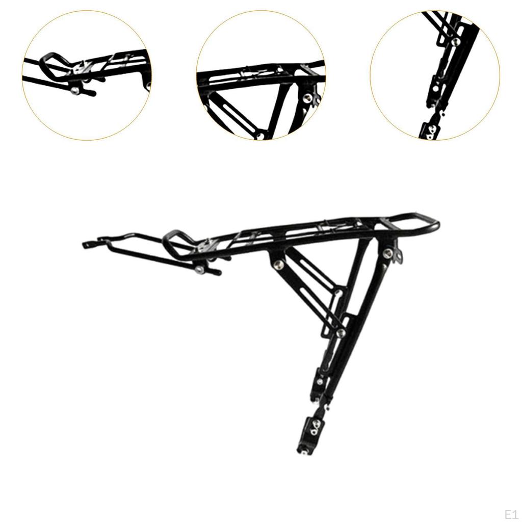 Rear Bike Rack Cargo Disc Brake Mount Adjustable Bicycle Luggage Carrier Holder