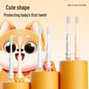 Dai Ke Fluoride Toothbrush Set for Kids 6-12 - Cute Cartoon Design, Soft Bristles, 6-Pack