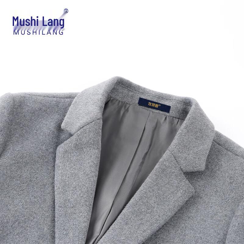 MUSHILANG Men's 55.2% Wool Blend Business Casual Suit Jacket