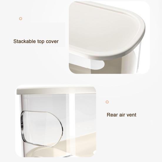 Kuchyňský držák na vejce Prostorově úsporný automatický dávkovač na vejce pro uložení 12 vajec Dvouvrstvý organizér na vejce proti upuštění do chladničky